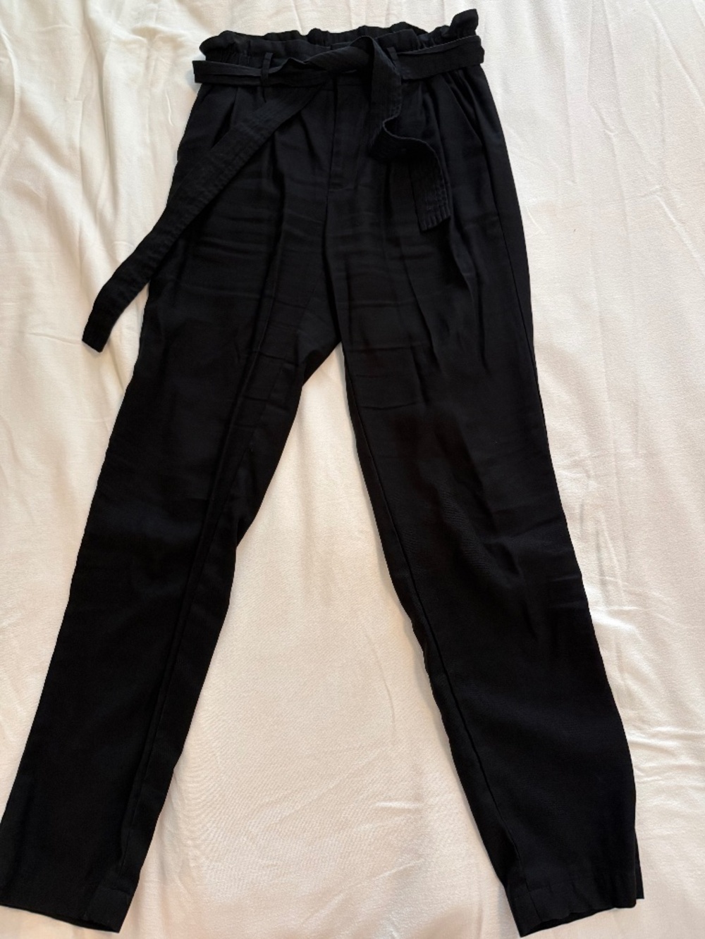 Black Paper Bag Pants Sz 2